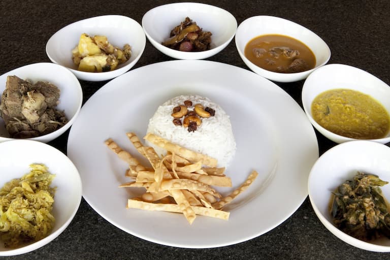 Diferentes variedades para comer con arroz Sri Lanka